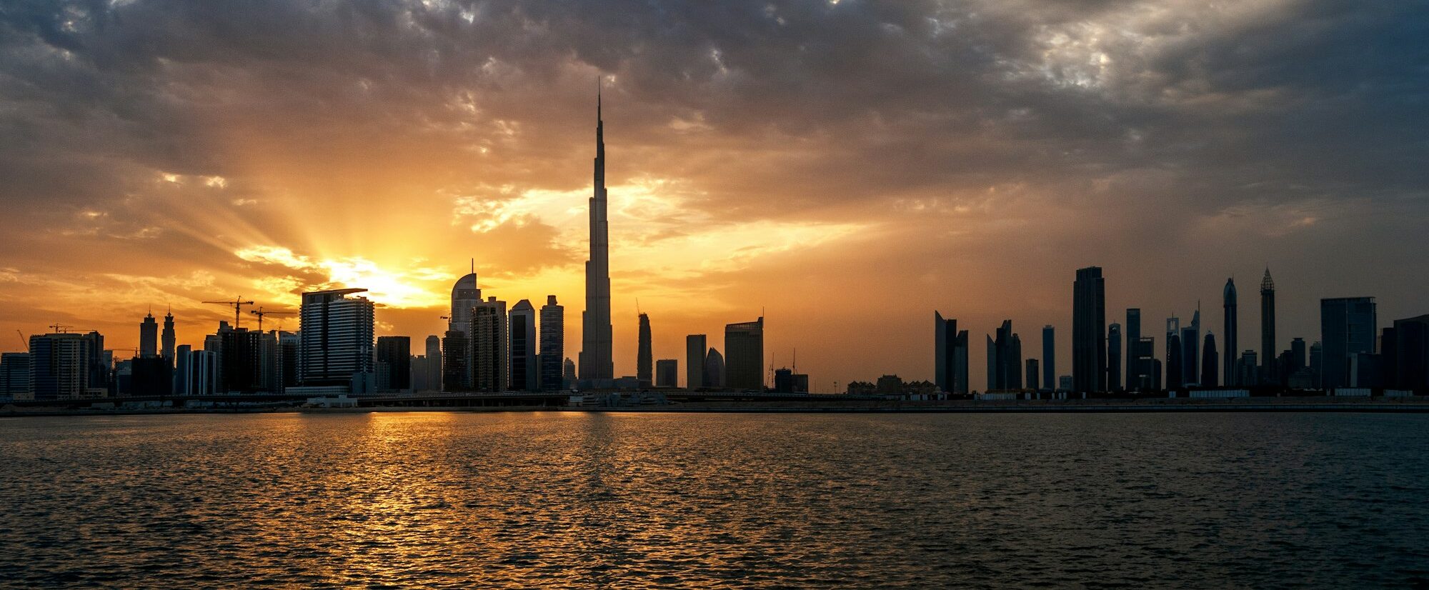 Beautiful dubai downtown skyline. Dubai, United Arab Emirates