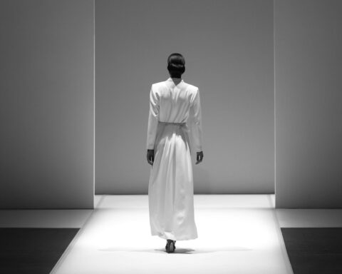 Fashion show, catwalk event, runway show, fashion week themed photograph.