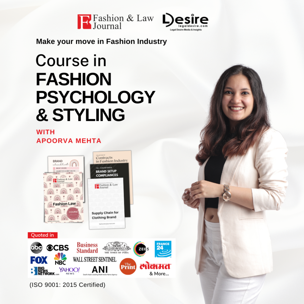 course in fashion psychology, color psychology, fashion styling