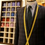 Photo of men suit jackets on hanger