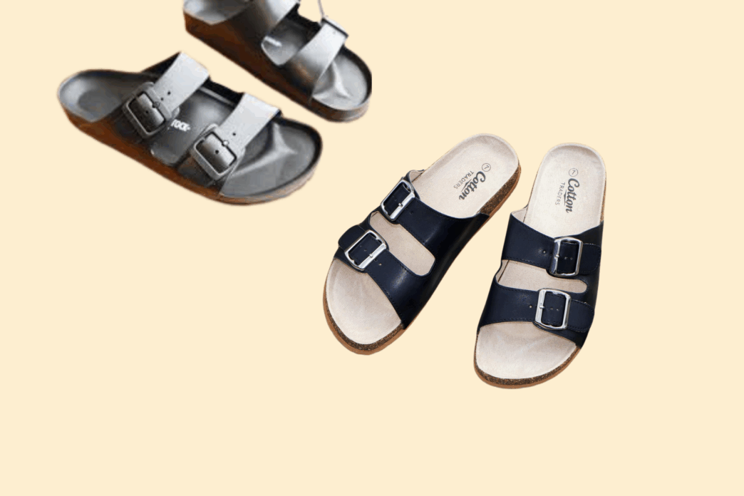 real, dupe, shoes, birkinstock