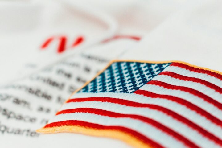 United States of America flag embroidery