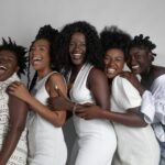 a group of people posing for a photo